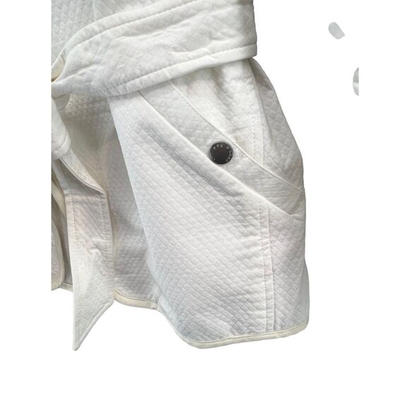 Rag & Bone Abby Jacket Womens XS White Cotton Relaxed Fit Open Belted Minimalist - Picture 5 of 13